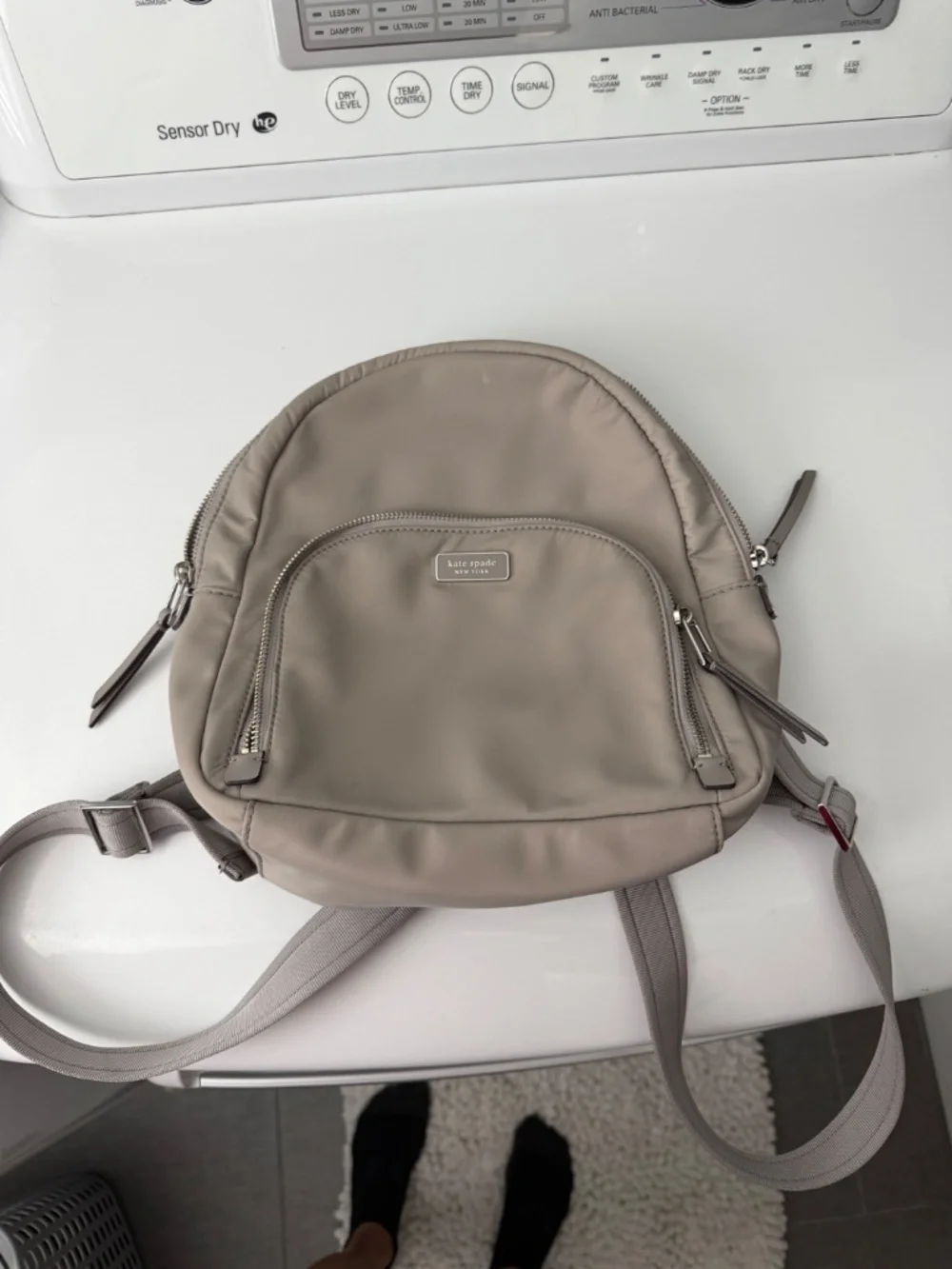 Kate Spade Gray Nylon backpack